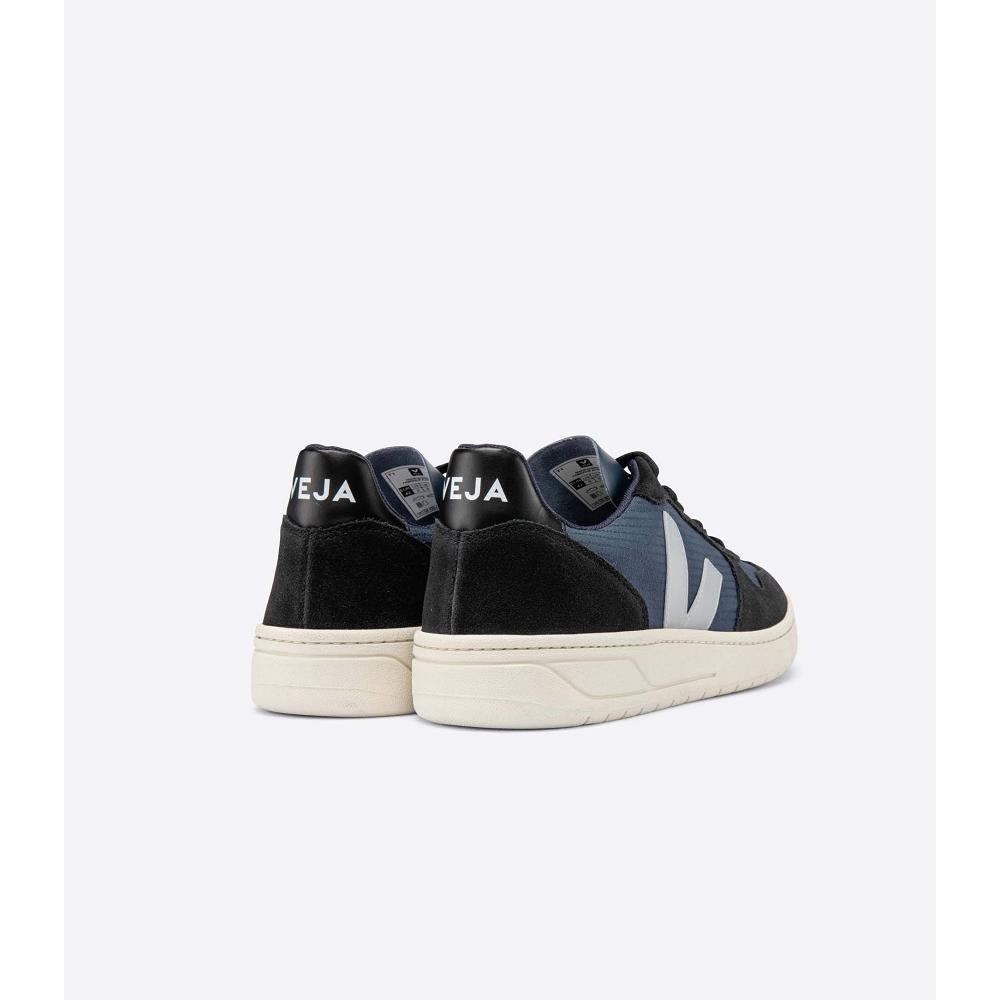 Veja V-10 RIPSTOP Sneakers Heren Black/Blue | NL 326NWY